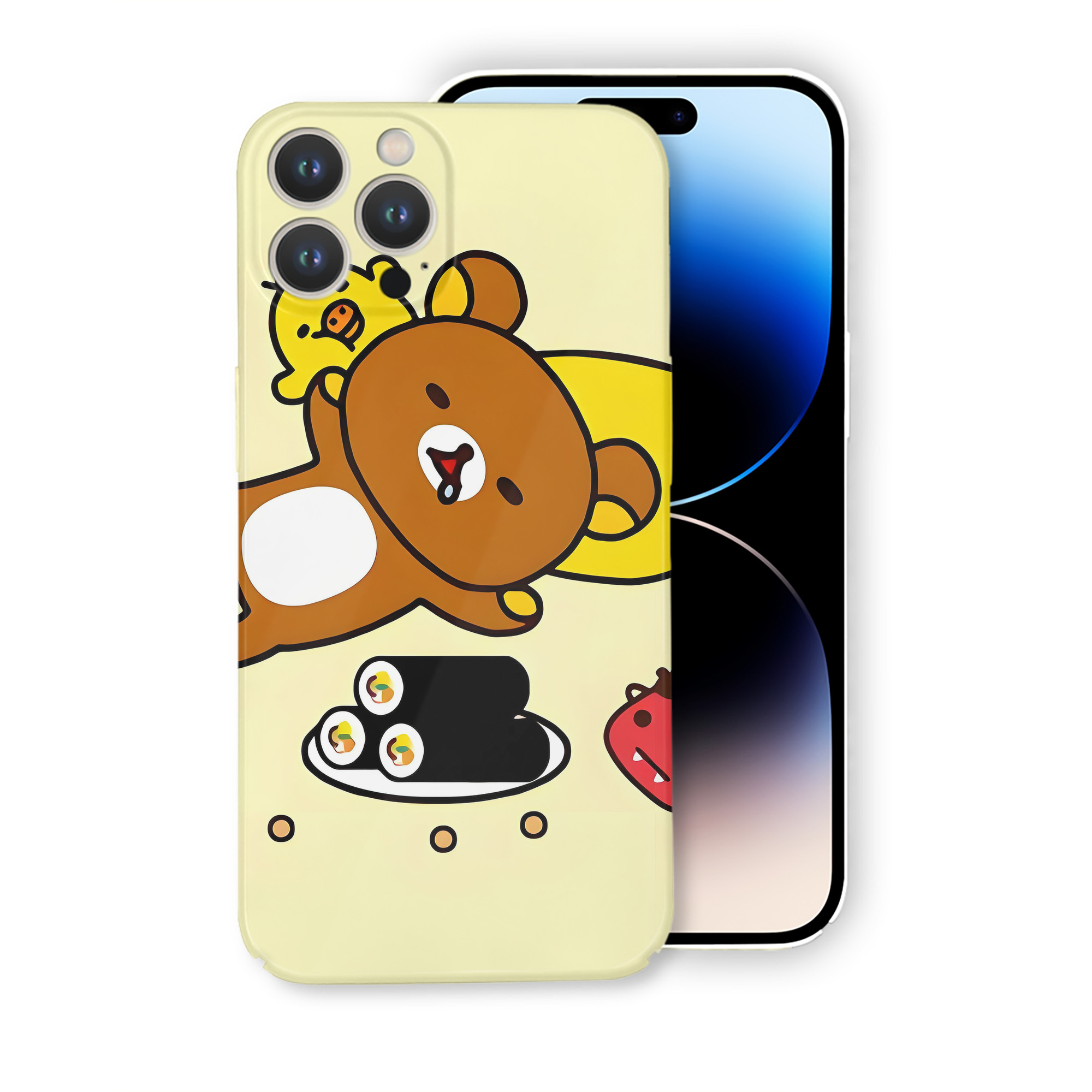 （画像用） リラックマ リラックマ キイロイトリ Rilakkuma Korilakkuma Kiiroitori 【iPhone 14シリーズ対応】ハードケース